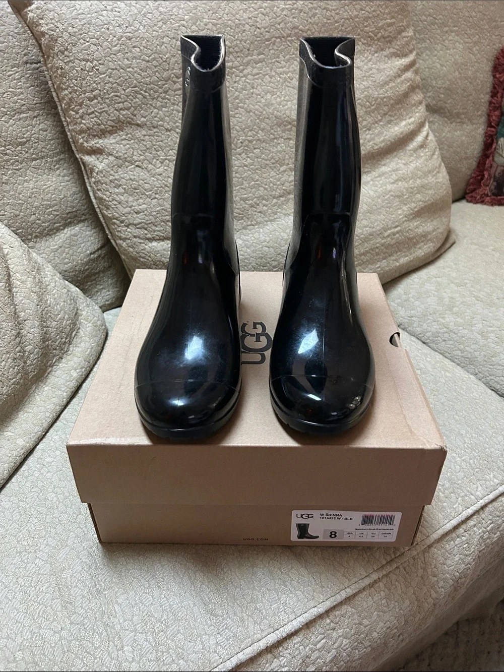 UGG Black Sienna Women's Winter Rain Boots